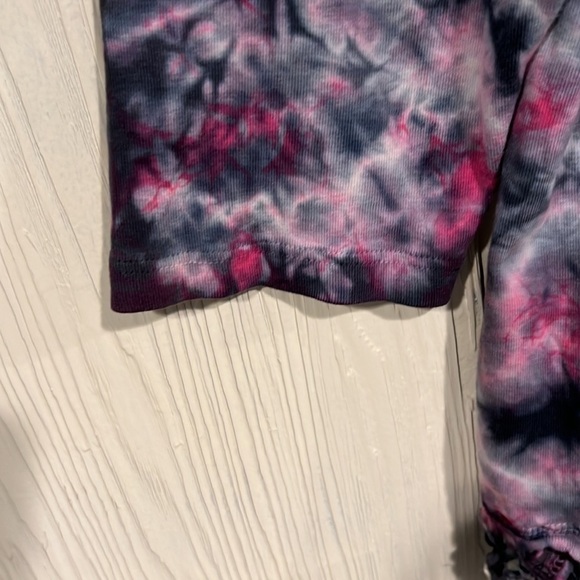 GLIMA  made in USA TOP WITH CROCHET EDGES AT BOTTOM 3/4 sleeves - Picture 4 of 12